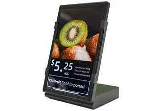 10.1 Inch Z-shape LCD Price Sign Full Color Video